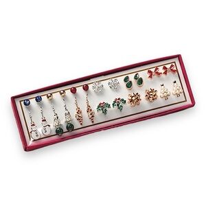 NWOT Christmas Earrings Everything Merry 12-Piece Pierced Earring Pack